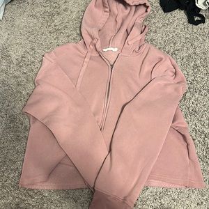 pink sweatshirt